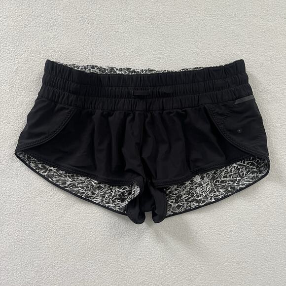 Lululemon Women Surf Short II Mini Ripple White Seal Grey Black Reversible 4 - Picture 8 of 8